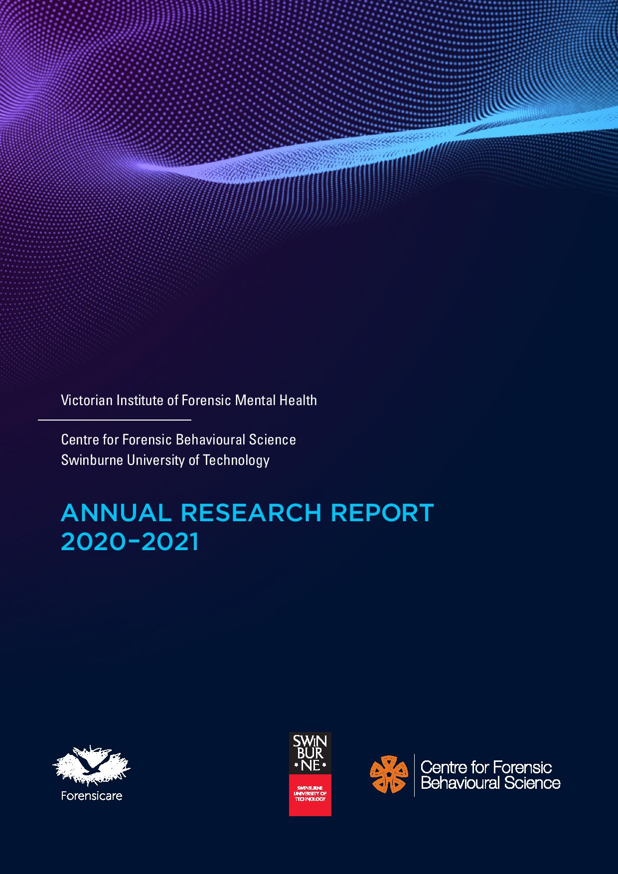 Annual Research Report 2020–2021