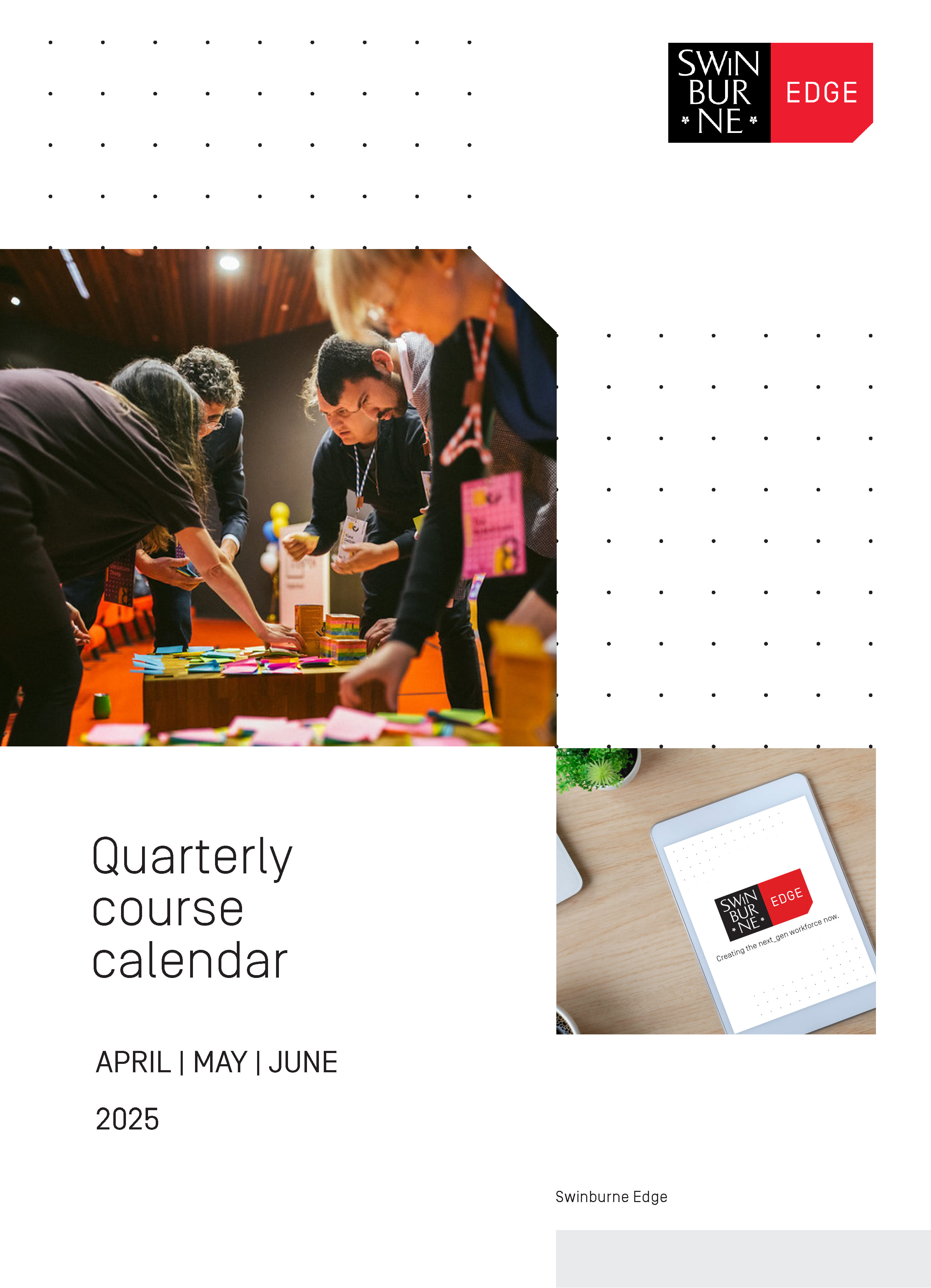 Quarterly course calendar