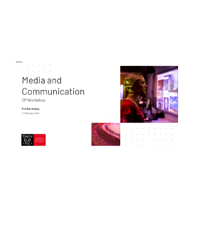 Media and Communication 2025