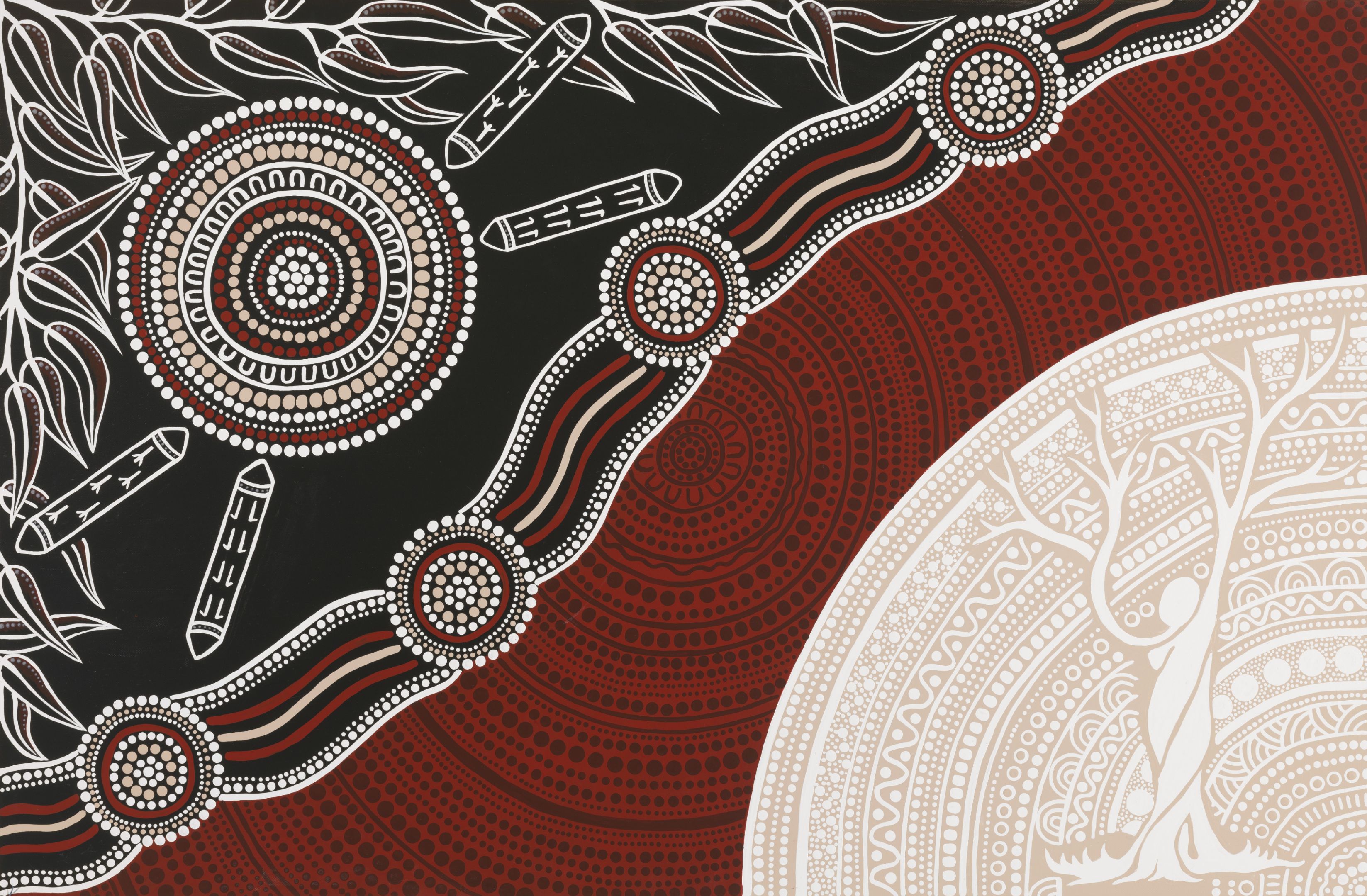 Artwork "Awabakal" by artist Michelle Searle