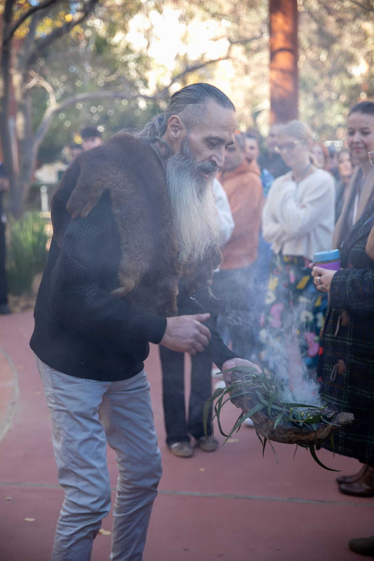 Smoking Ceremony delivered by Wurundjeri Elder, Uncle Colin Hunter Jnr. Smoking Ceremony delivered by Wurundjeri Elder, Uncle Colin Hunter Jnr.