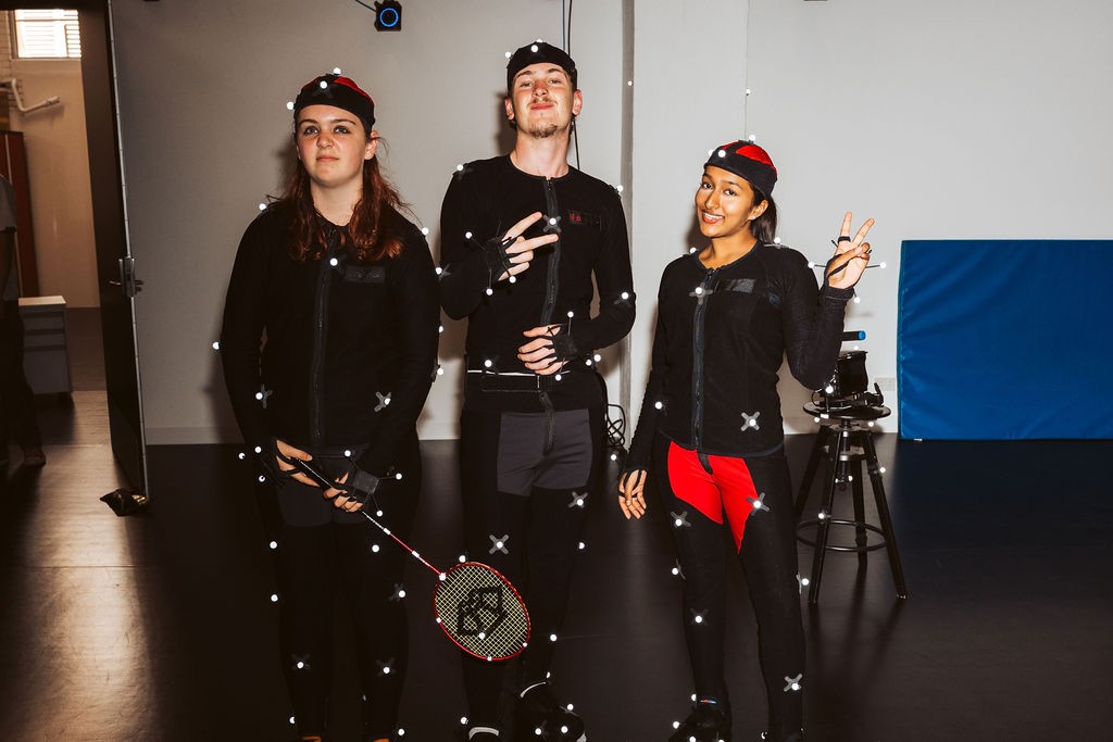 Students were given a gaming experience at Swinburne's Centre for Transformative Media Technologie's Capture Studio