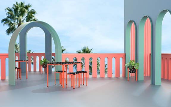 Urban balcony furniture by industrial design student, Georgia Wilson.