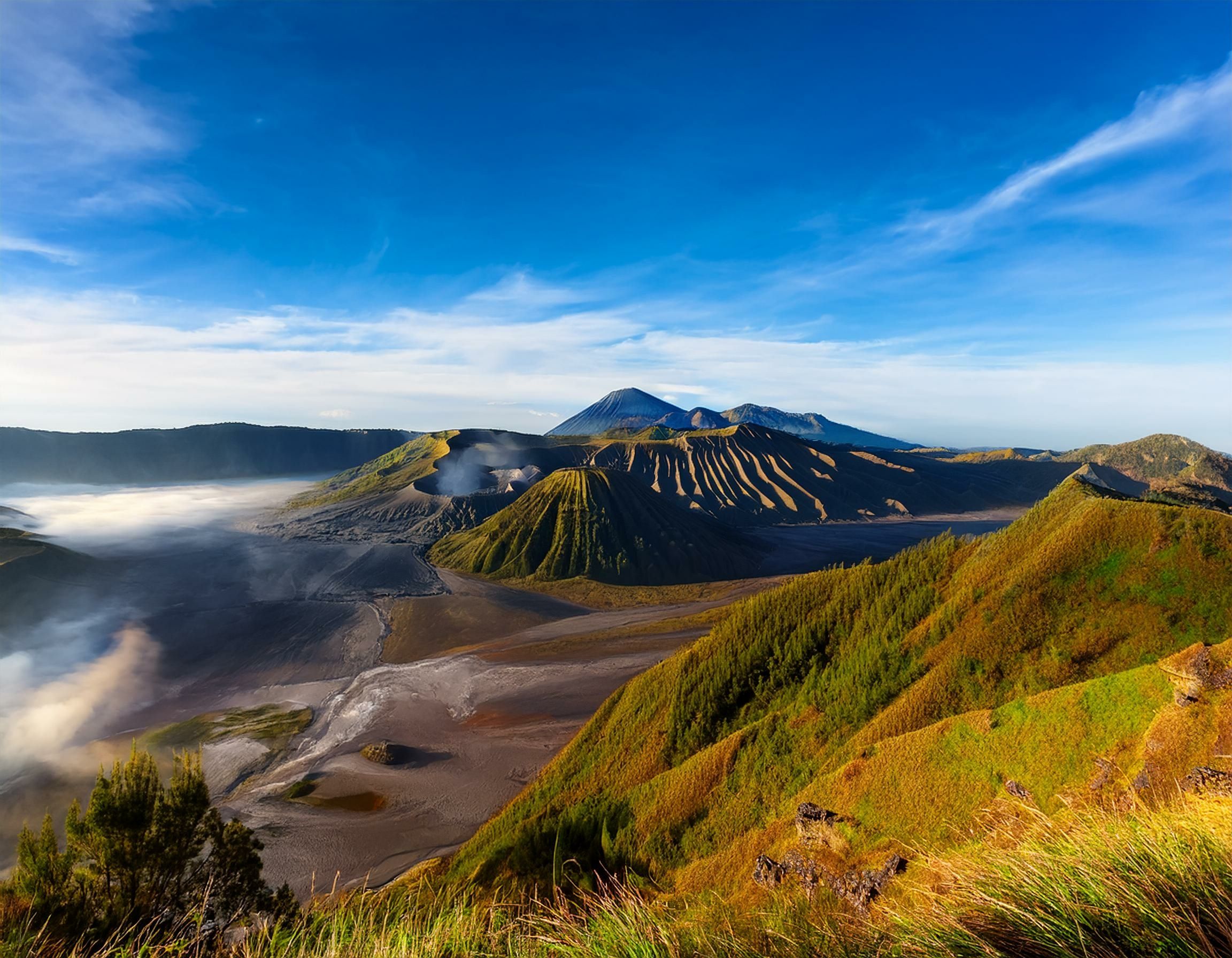 Mountain view in East Java, Indonesia