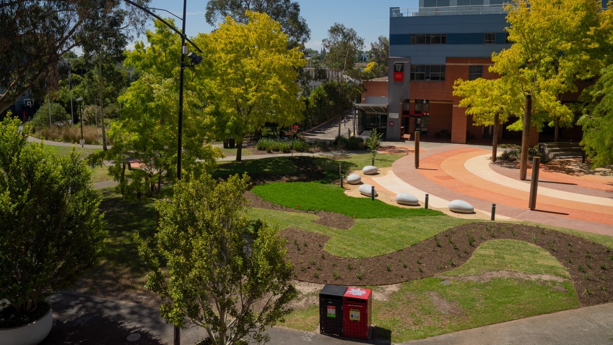 Outdoor garden space