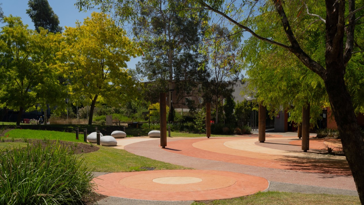 Outdoor courtyard