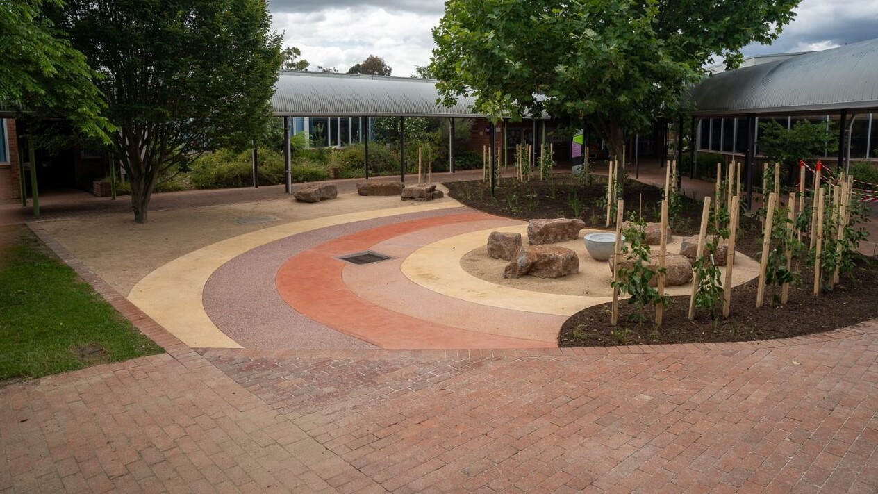 Outdoor courtyard