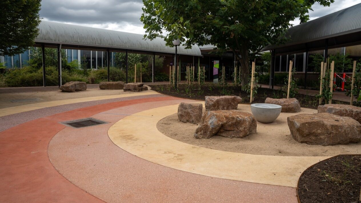 Outdoor courtyard