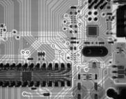 Close up of a computer board