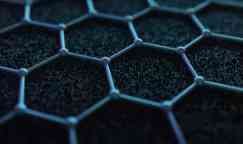 3D concept render of graphene.