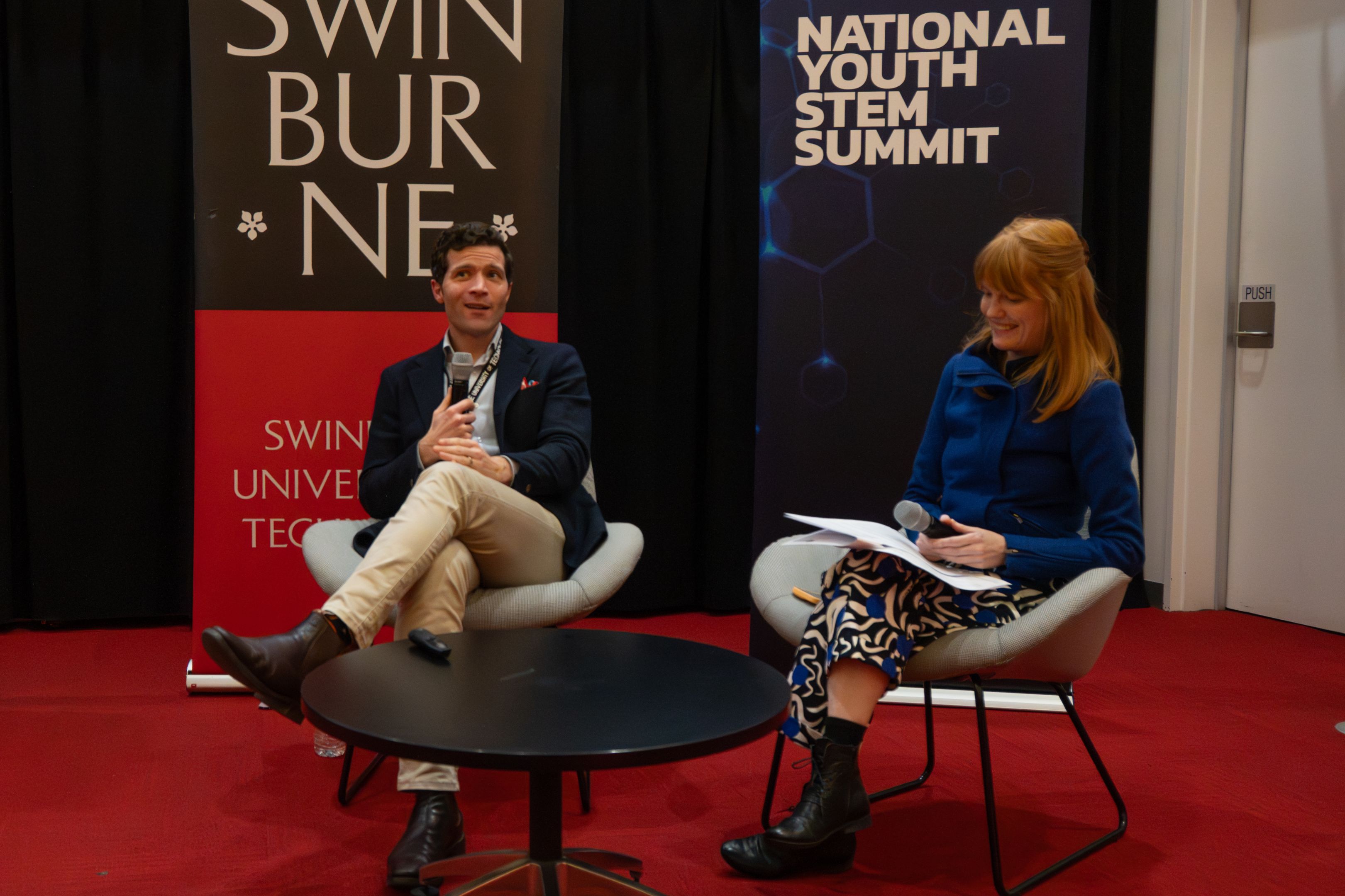 Professor Alan Duffy speaking at the National Youth STEM Summit