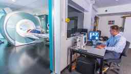 Magnetoencephalography (MEG) lab equipment at Hawthorn campus.