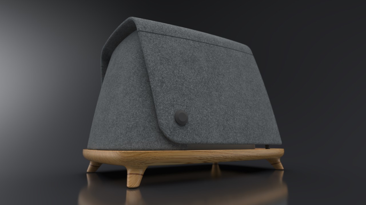 A 3D side view rendering of Timberfy's premium outdoor kennel. 