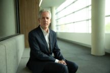 A man stand inside the AGSE on the Hawthorn campus