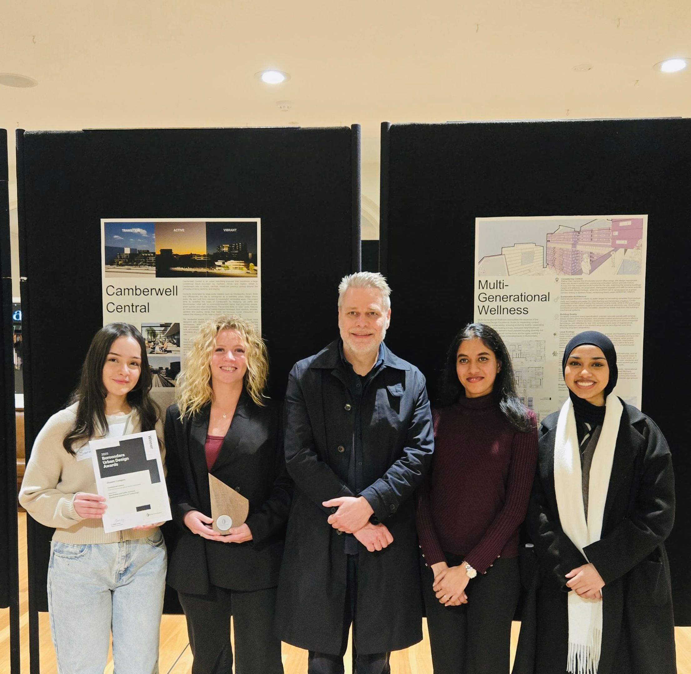 City of Boroondara Urban Design Awards 2025 Swinburne Master of Architecture and Urban Design students recognised at the City of Boroondara Urban Design Awards 2025,