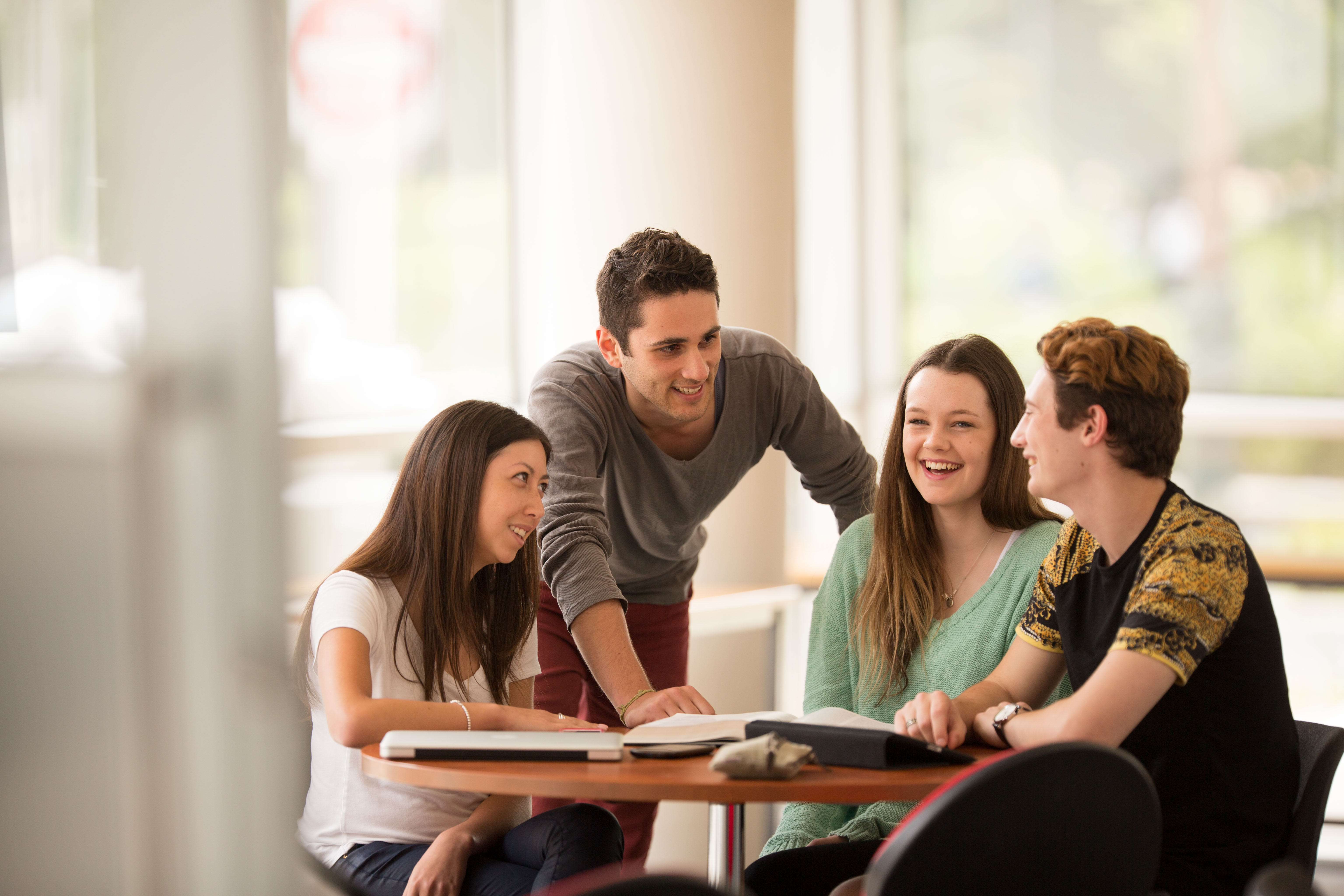 Students working together on a project