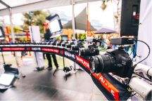 cameras in a line at open day